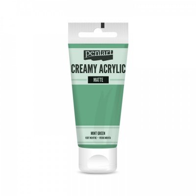 Akrylová farba, krémová, matná, mätová, 60 ml
