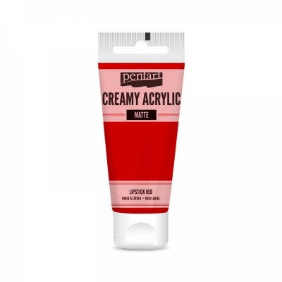 Akrylová farba, krémová, matná, rúžová, 60 ml
