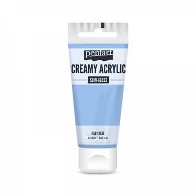 Akrylová farba krémová, pololesklá, baby, 60 ml