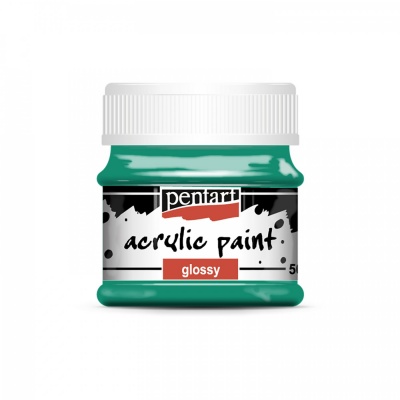 Akrylová farba lesklá 50 ml, tyrkysová