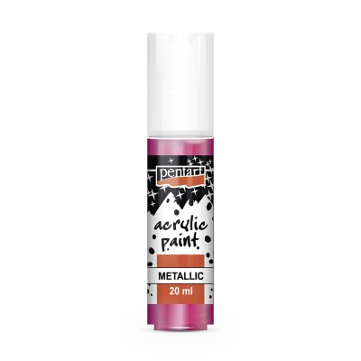 Akrylová farba metalická 20 ml, magenta