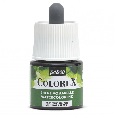 Akvarelový atrament COLOREX, moss green 45 ml