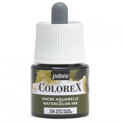 Akvarelový atrament COLOREX, olive green 45 ml