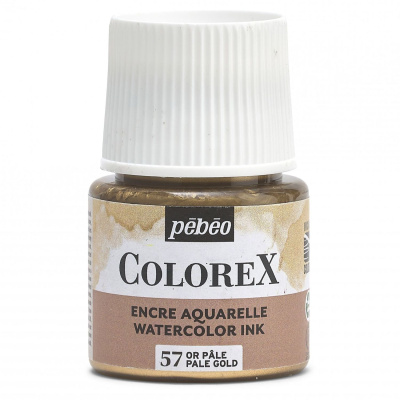 Akvarelový atrament COLOREX, pale gold 45 ml