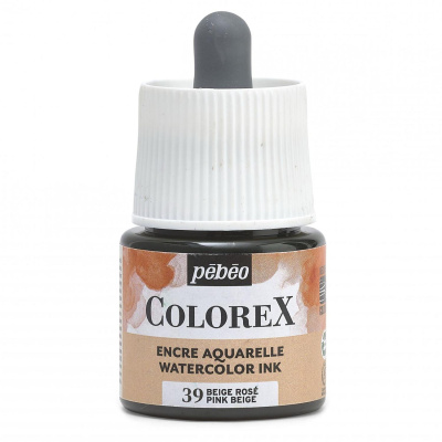 Akvarelový atrament COLOREX, pink beige 45 ml