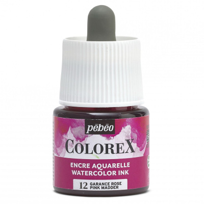Akvarelový atrament COLOREX, pink madder 45 ml