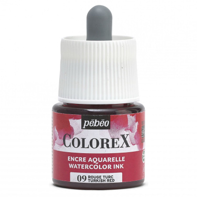 Akvarelový atrament COLOREX, turkish red 45 ml