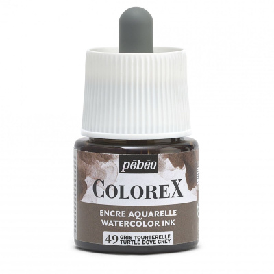 Akvarelový atrament COLOREX, turtle dove grey 45 ml