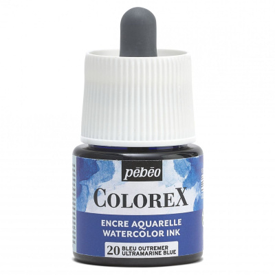 Akvarelový atrament COLOREX, ultramarine blue 45 ml