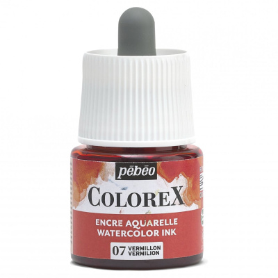 Akvarelový atrament COLOREX, vermilion 45 ml