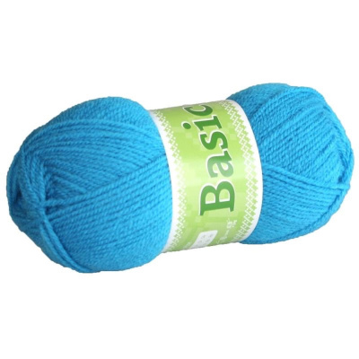 Basic, akrylová priadza, 50 g, cca 150 m, 925 tyrkysová