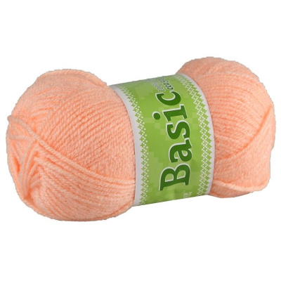 Basic, akrylová priadza, 50 g, cca 150 m, 938 marhuľová