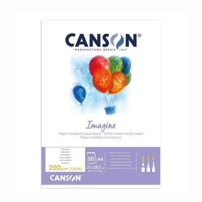 CANSON Skicár IMAGINE, A4, 200g/m2, 50 listov