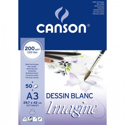 CANSON Skicár IMAGINE, A5, 200g/m2, 50 listov