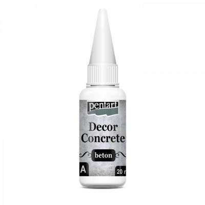 Decor beton, betónový prášok hrubý, 250 ml + 20 ml