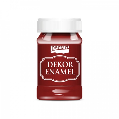 Dekor Enamel 100 ml, bordová