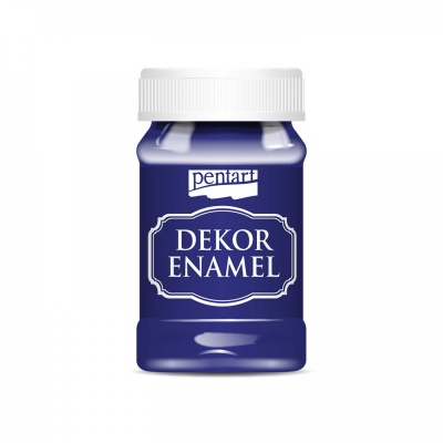Dekor Enamel 100 ml, tmavomodrá