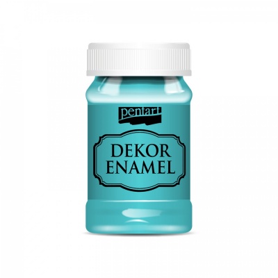 Dekor Enamel 100 ml, tyrkysovo modrá