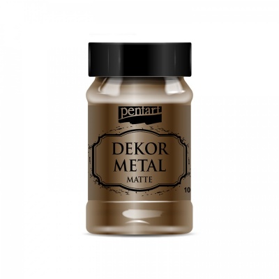 Dekor Metal matná 100 ml, čokoládová
