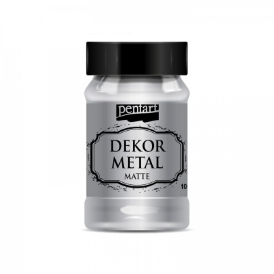 Dekor Metal matná 100 ml, strieborná