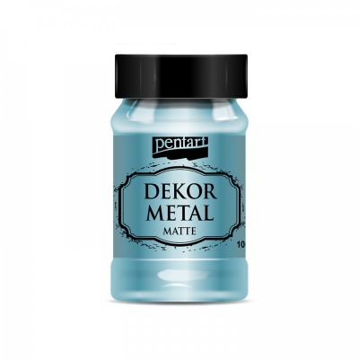 Dekor Metal matná 100 ml, tyrkysová