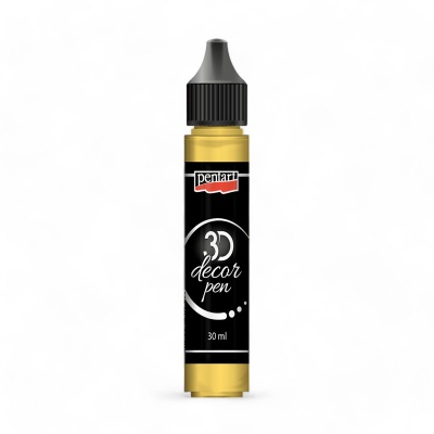 Dekoračné 3D pero, 30 ml, citrónová žltá