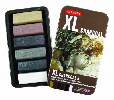 Derwent, Sada uhlíkov XL CHARCOAL BLOCK, 6 ks