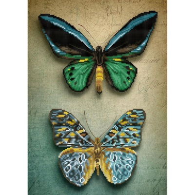 Diamond dotz, Antique butterflies, 51,5 x 37 cm