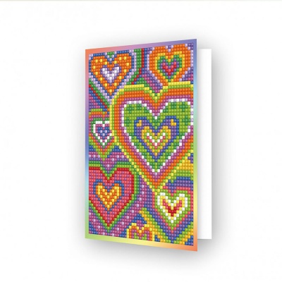 Diamond dotz, Heart Mosaic, pohľadnica