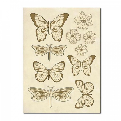 Drevené výrezy, A5, Butterflies