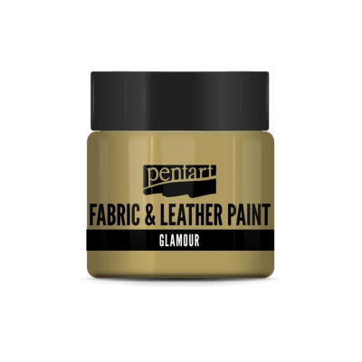 Farba na textil a kožu, glamour, 50 ml, šampanské
