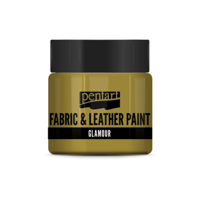 Farba na textil a kožu, glamour, 50 ml, zlatá