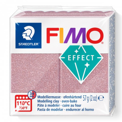 FIMO Effect Glitter 57 g, 212 ružová zlatá