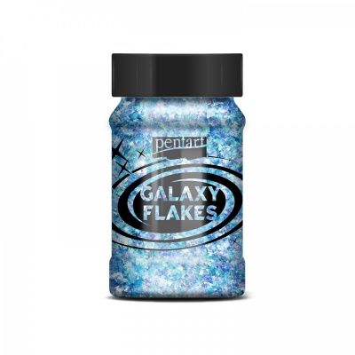 Galaxy vločky, 100 ml, uránová modrá