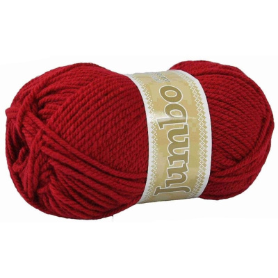 Jumbo, akrylová priadza, 100 g, cca 147 m, 934 tmavá červená