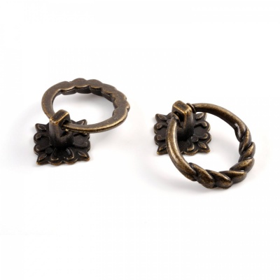 Kovová rúčka okrúhla, 25 x 11 mm, 5 ks