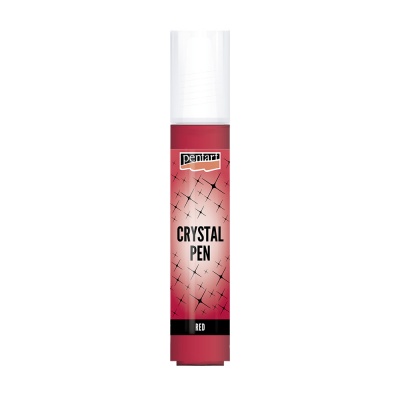 Krištáľové pero, Crystal Pen, 30 ml, červená