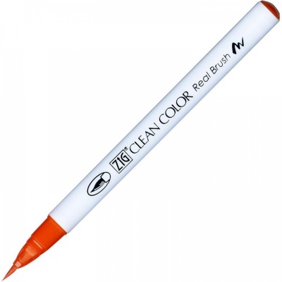 Kuretake, Clean Color Real Brush, 023 Scarled Red