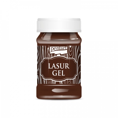 Lazúrový gél, 100 ml, mahagón