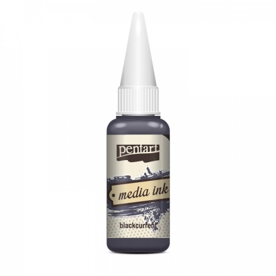 Media Ink atrament 20 ml, čierna ríbezľa