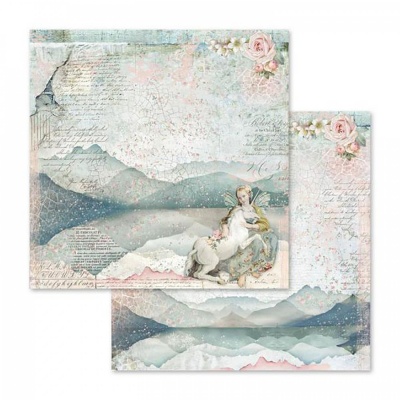 Obojstranný papier, 30,5 x 30,5 cm, Fairy Unicorn 