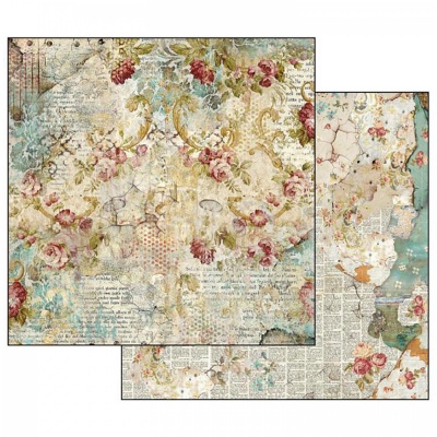 Obojstranný papier, 30,5 x 30,5 cm, Floral texture