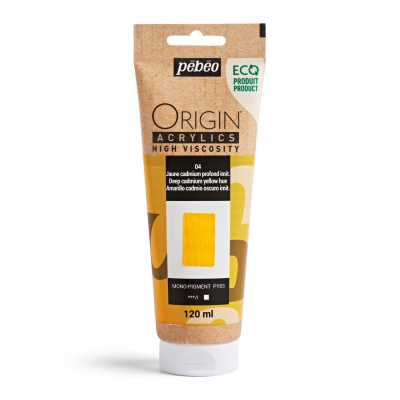Origin Acrylics, 120 ml, deep cadmium yellow hue