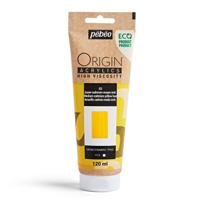 Origin Acrylics, 120 ml, medium cadmium yellow hue