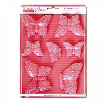 Plastová forma mäkká STAMPERIA, A4, Butterflies