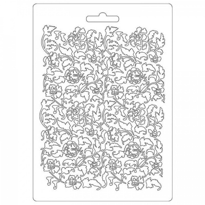 Plastová forma mäkká STAMPERIA, A5, Ramage flowers