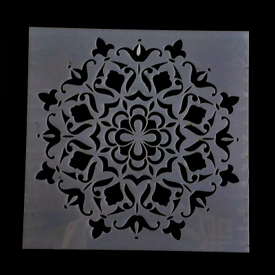 Plastová šablóna, štvorec 15 x 15 cm, vzor 10