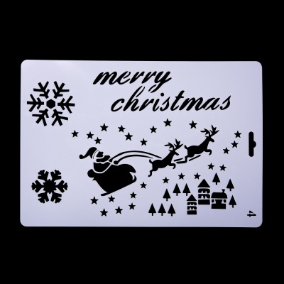 Plastová šablóna, vianočná, Merry Christmas 2
