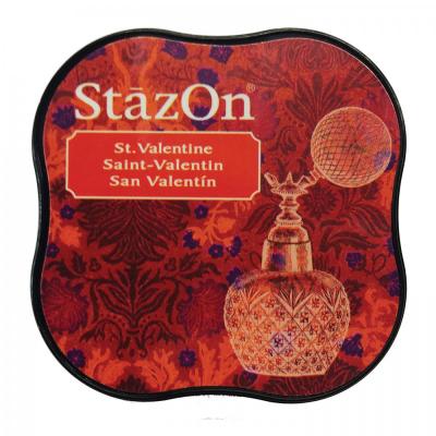 Podložka na pečiatky Stazon, stredná, červená