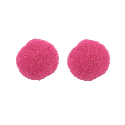 Pom pom gulička, 25 mm, fuchsia, 10 ks
